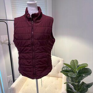 Aeropostale Maroon Quilted Vest